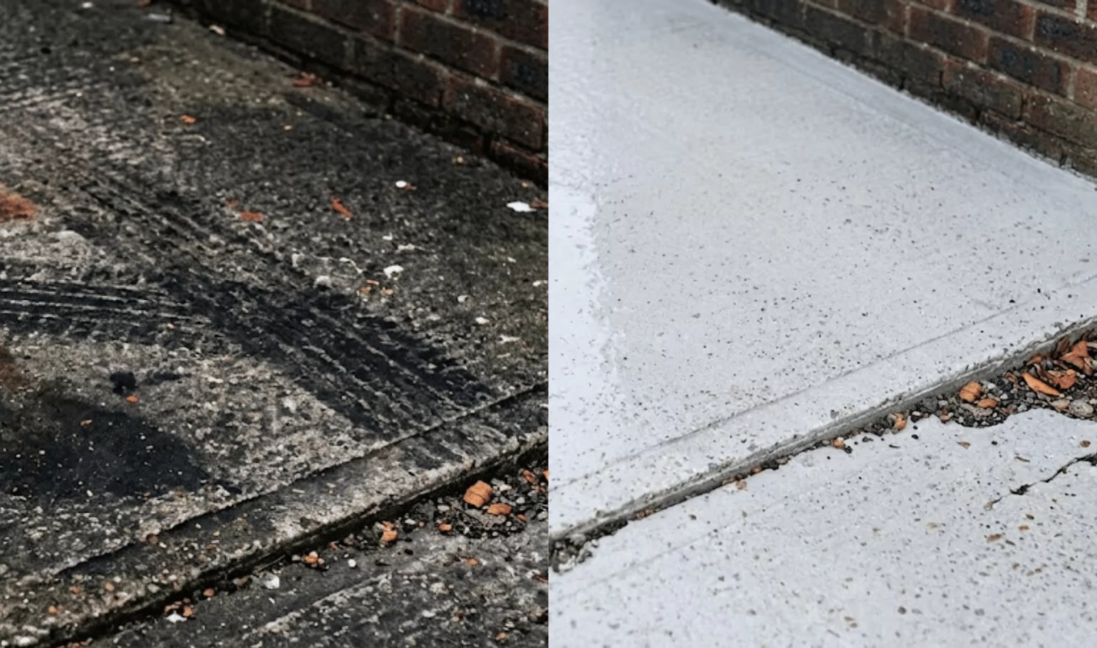 Block paving before and after